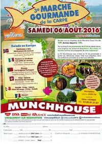 Réservez votre place : Marche gourmande du 6 aout 2016. Le samedi 6 août 2016 à Munchhouse. Haut-Rhin. 